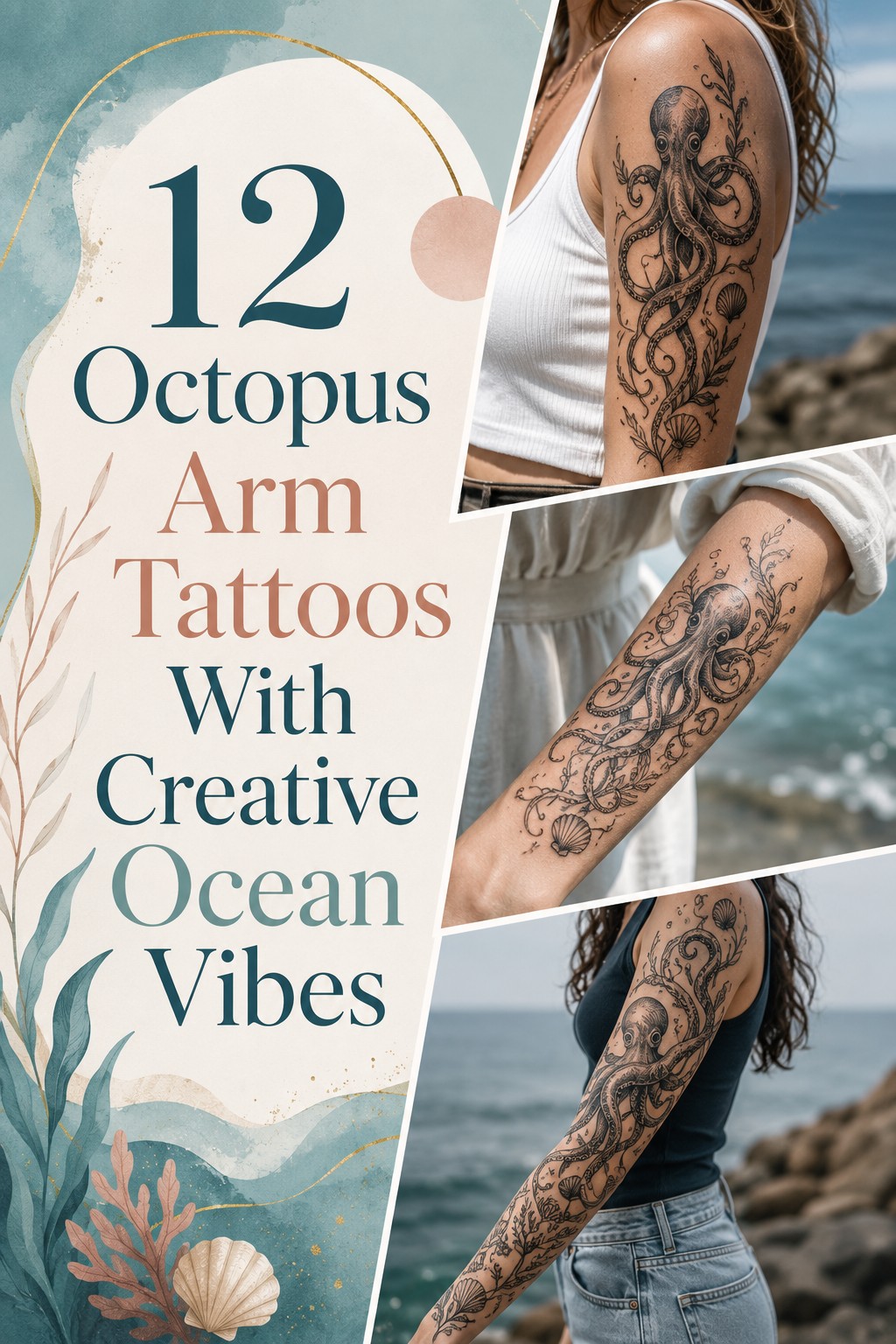 12 Octopus Arm Tattoos With Ocean Vibes