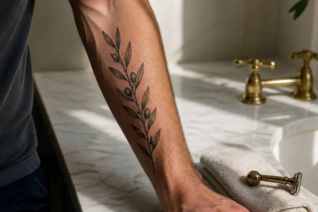 Olive Branch Tattoo Forearm Ideas