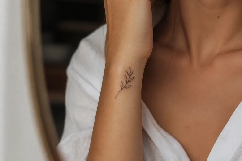 Small Olive Branch Tattoo Minimalist
